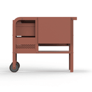ZiiPa Fredda Deluxe Garden Trolley with Side Tables - Terracotta gallery detail image