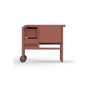 ZiiPa Fredda Deluxe Garden Trolley with Side Tables - Terracotta gallery detail image