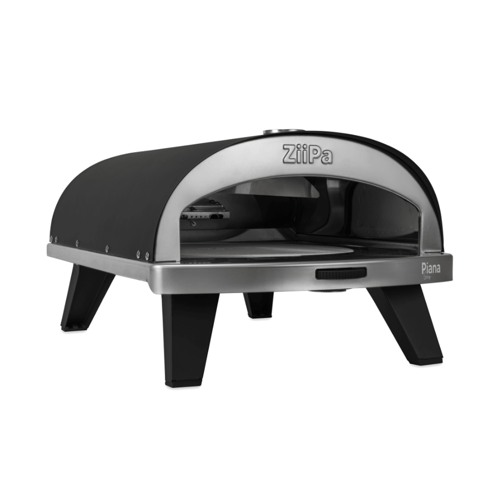 ZiiPa Piana Gas Fired Pizza Oven with Rotating Stone – Charcoal/Charbon gallery detail image