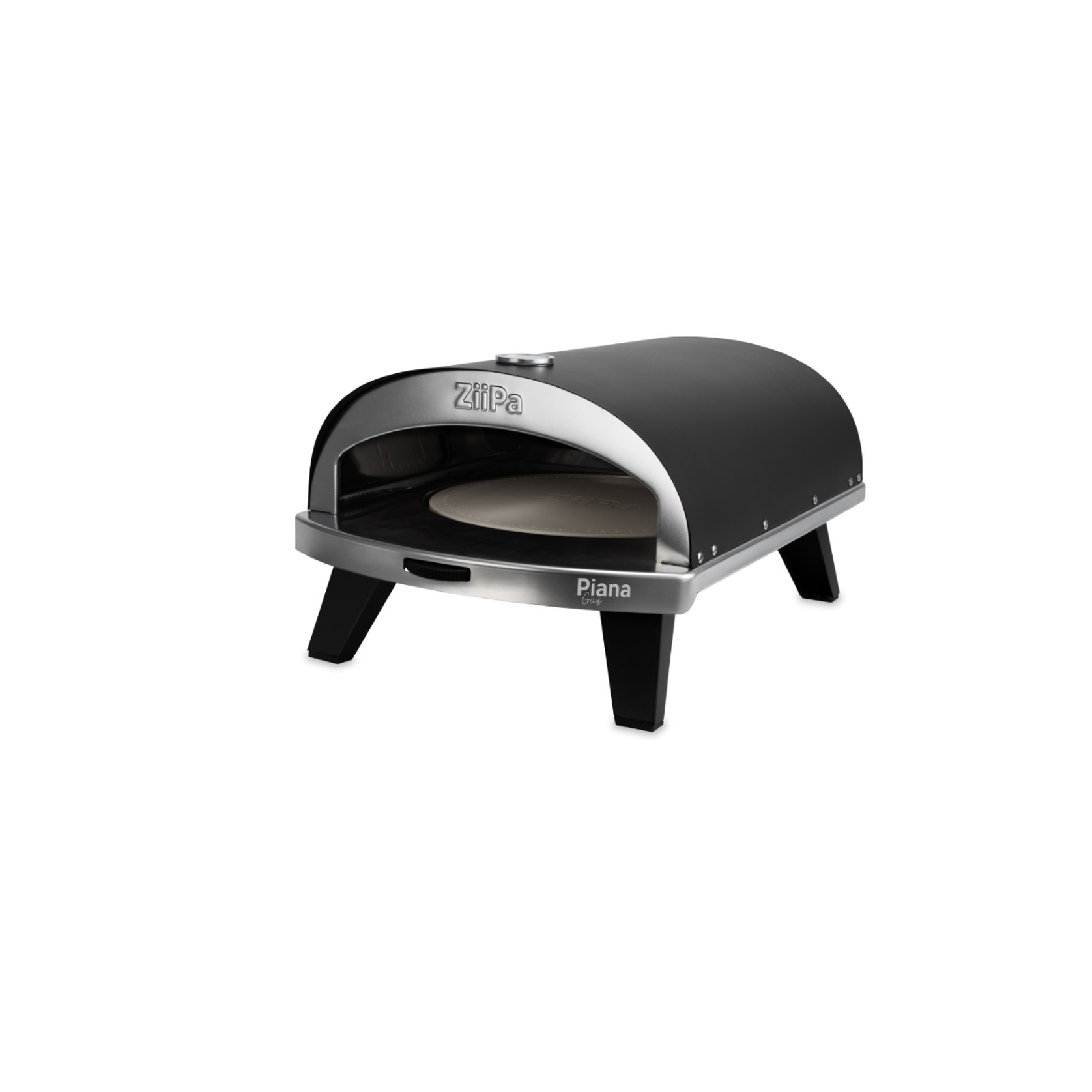 ZiiPa Piana Gas Fired Pizza Oven with Rotating Stone – Charcoal/Charbon gallery detail image