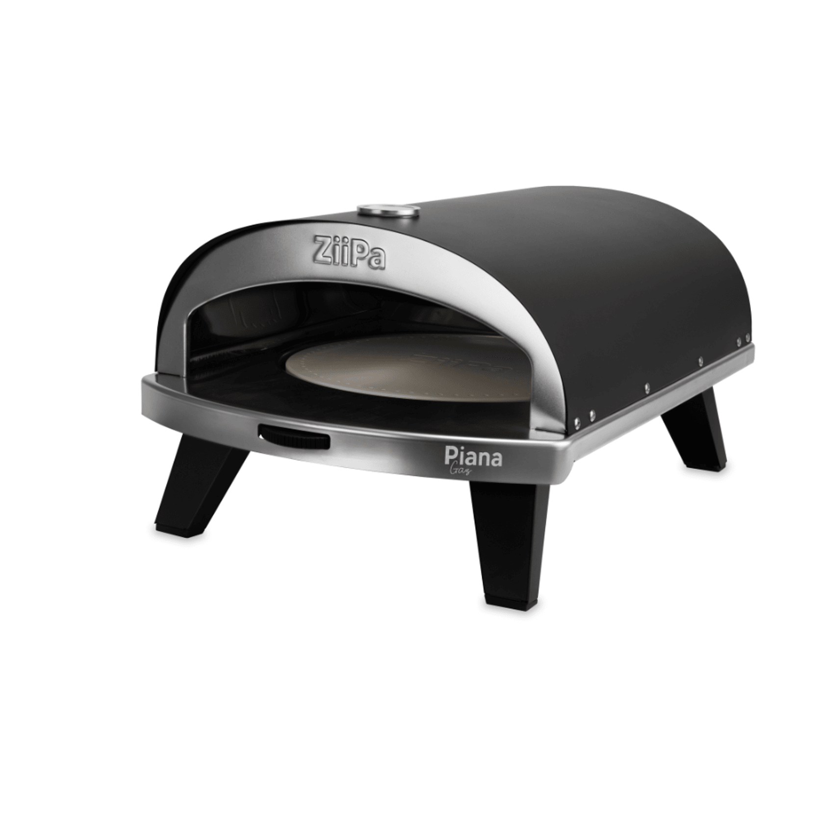 ZiiPa Piana Gas Fired Pizza Oven with Rotating Stone – Charcoal/Charbon gallery detail image