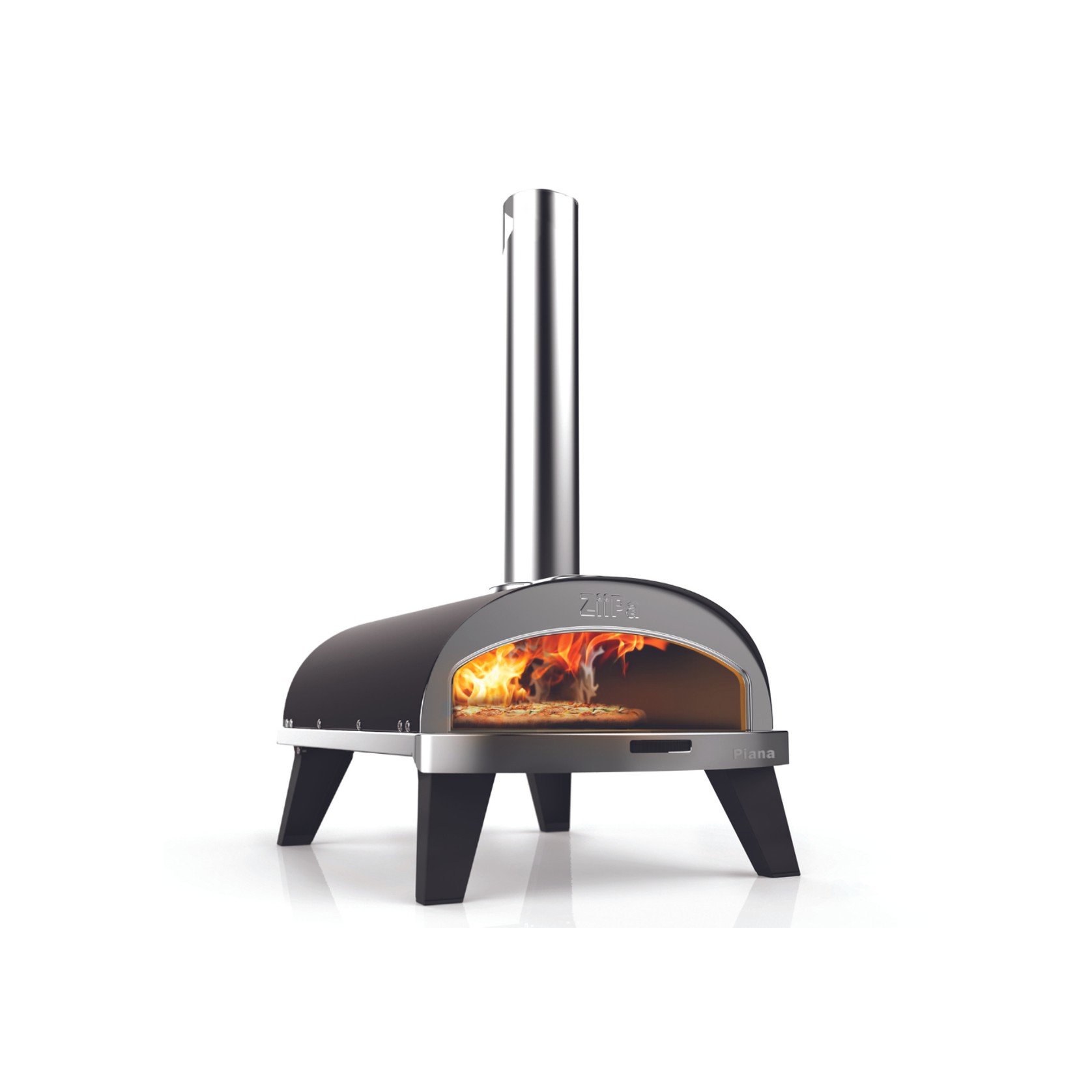 ZiiPa Piana Wood Pellet Pizza Oven with Rotating Stone – Charcoal/Charbon gallery detail image