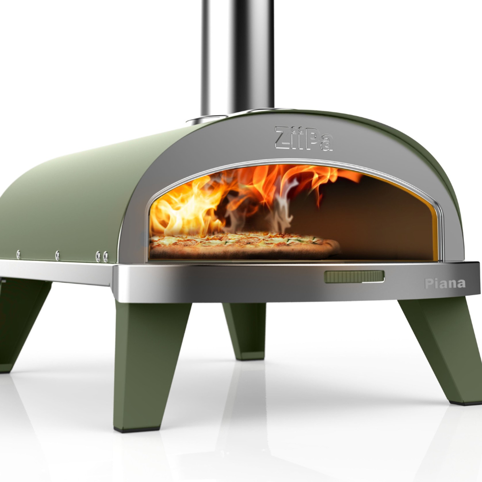 ZiiPa Piana Wood Pellet Pizza Oven with Rotating Stone – Eucalyptus gallery detail image