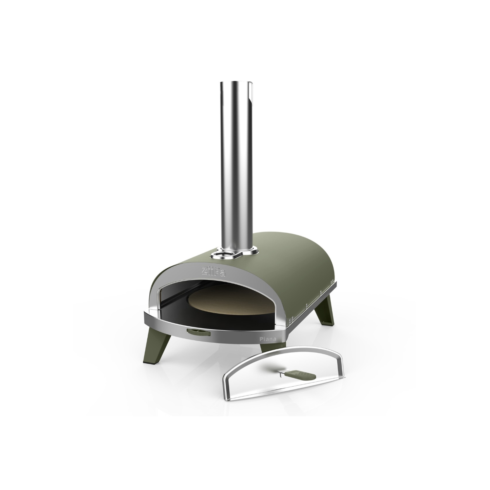 ZiiPa Piana Wood Pellet Pizza Oven with Rotating Stone – Eucalyptus gallery detail image