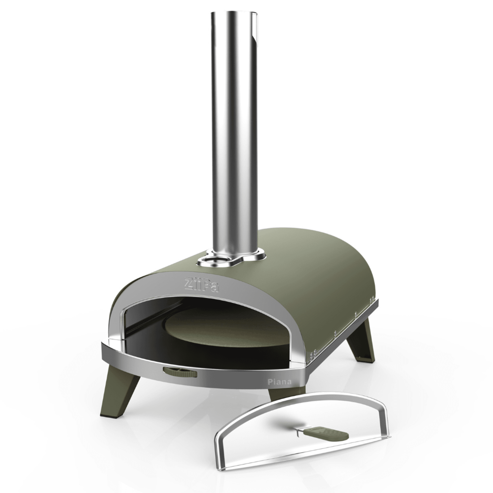ZiiPa Piana Wood Pellet Pizza Oven with Rotating Stone – Eucalyptus gallery detail image