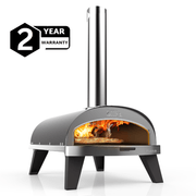 ZiiPa Piana Wood Pellet Pizza Oven with Rotating Stone – Slate/Ardoise gallery detail image