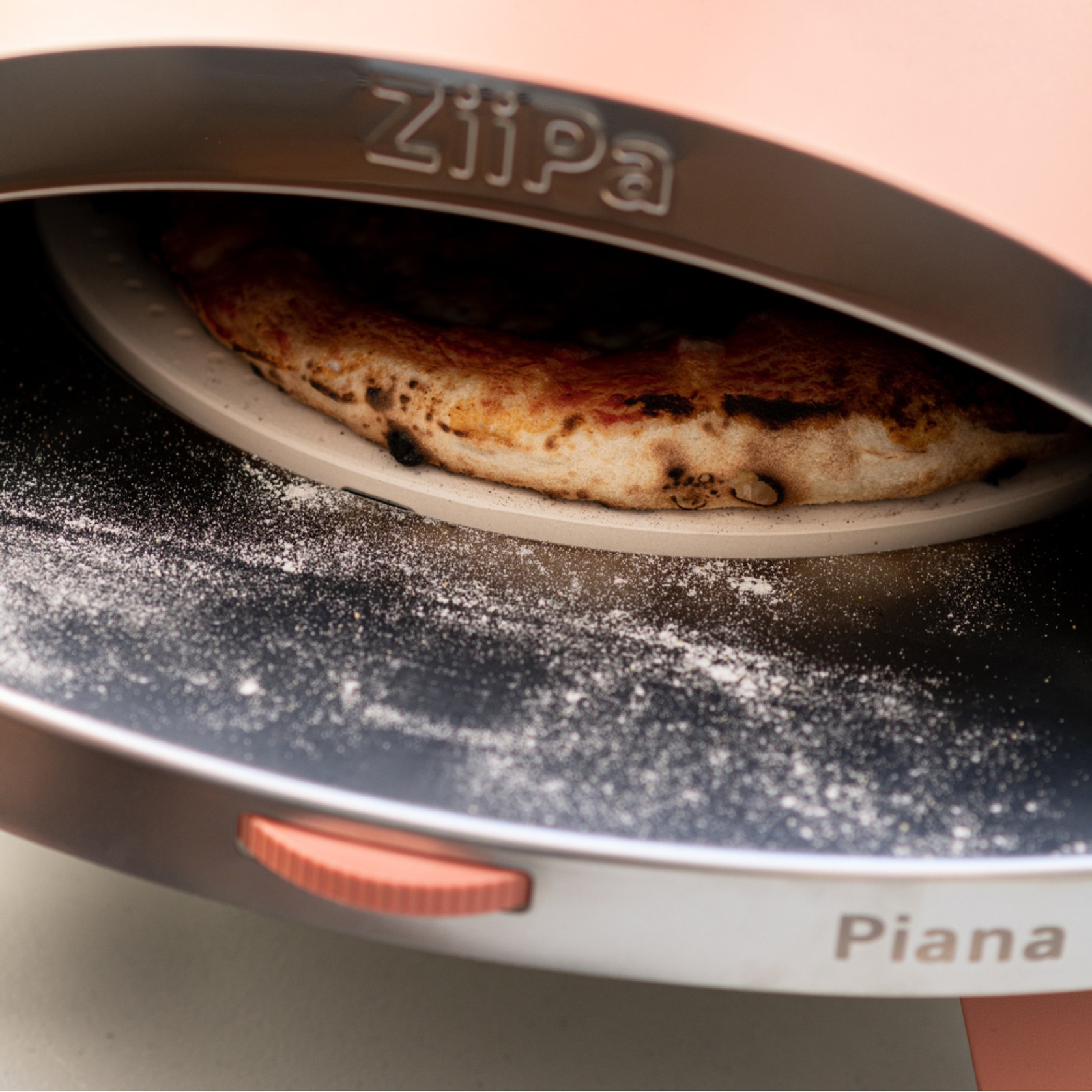 ZiiPa Piana Wood Pellet Pizza Oven with Rotating Stone – Terracotta gallery detail image