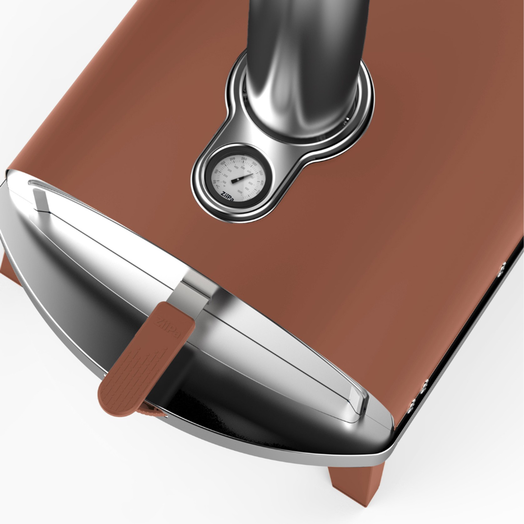 ZiiPa Piana Wood Pellet Pizza Oven with Rotating Stone – Terracotta gallery detail image