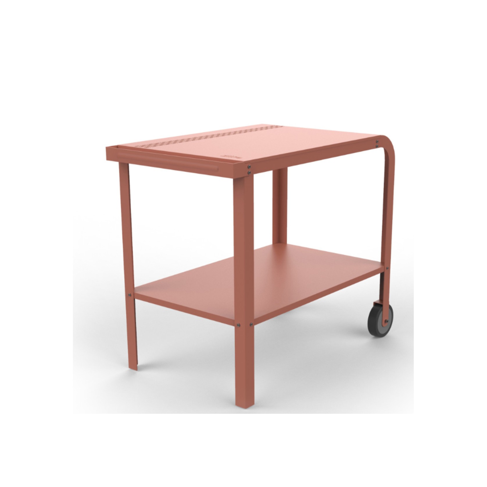 ZiiPa Vallone Garden Trolley with Shelf – Terracotta gallery detail image