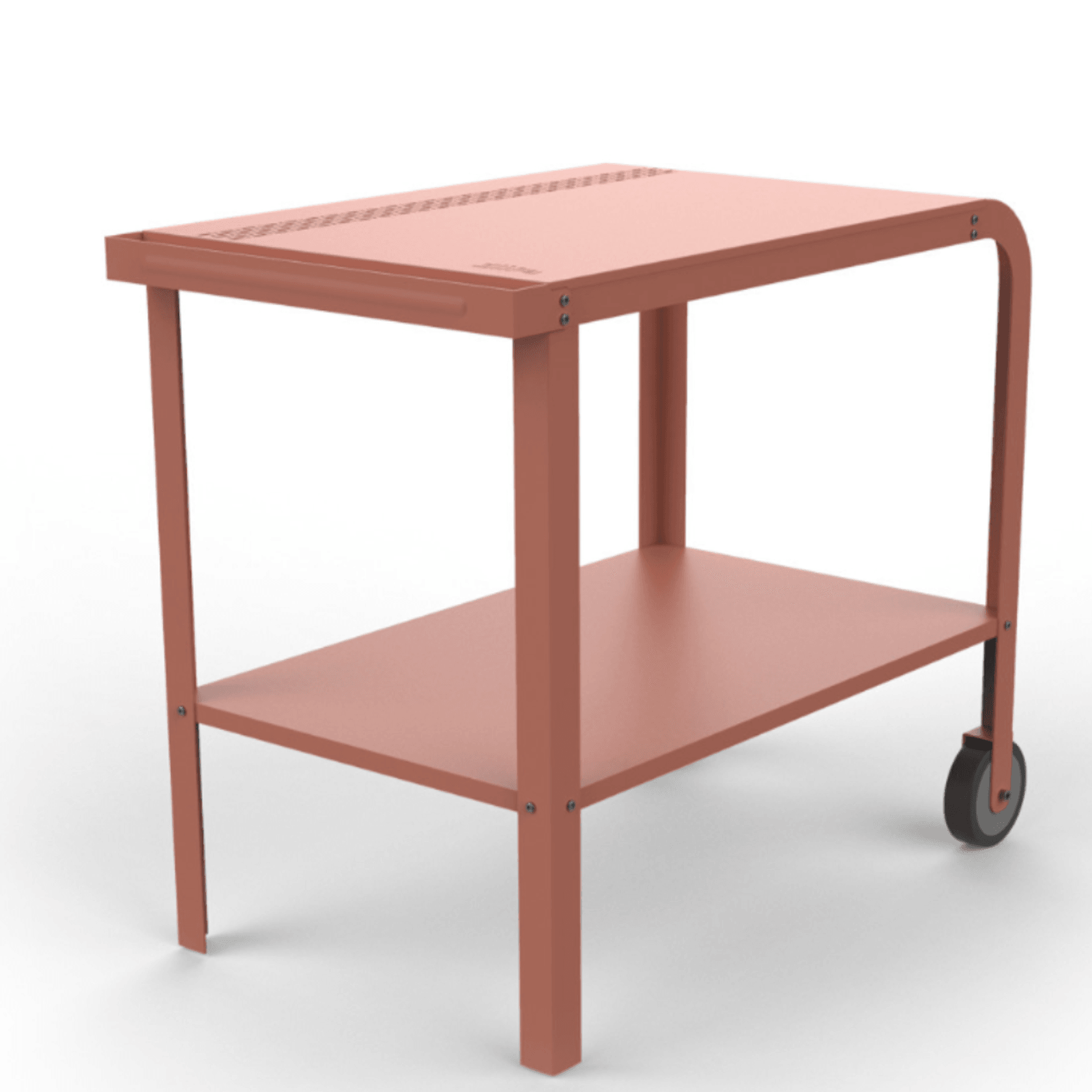 ZiiPa Vallone Garden Trolley with Shelf – Terracotta gallery detail image