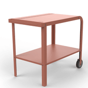 ZiiPa Vallone Garden Trolley with Shelf – Terracotta gallery detail image