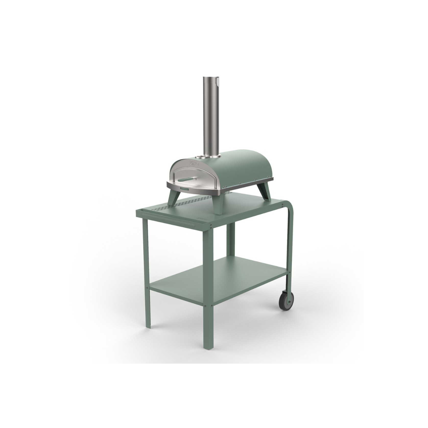 ZiiPa Vallone Garden Trolley with Shelf – Eucalyptus gallery detail image