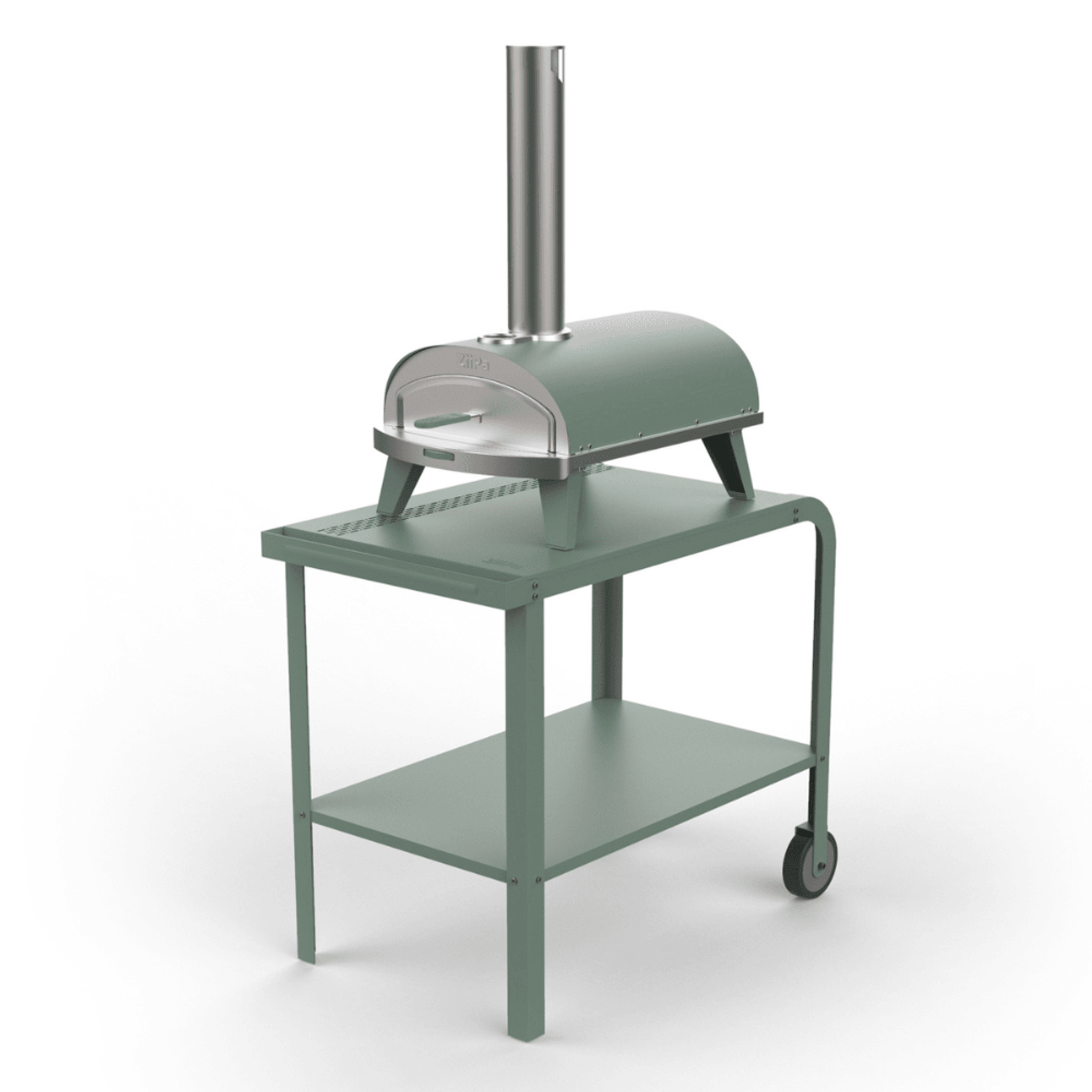 ZiiPa Vallone Garden Trolley with Shelf – Eucalyptus gallery detail image