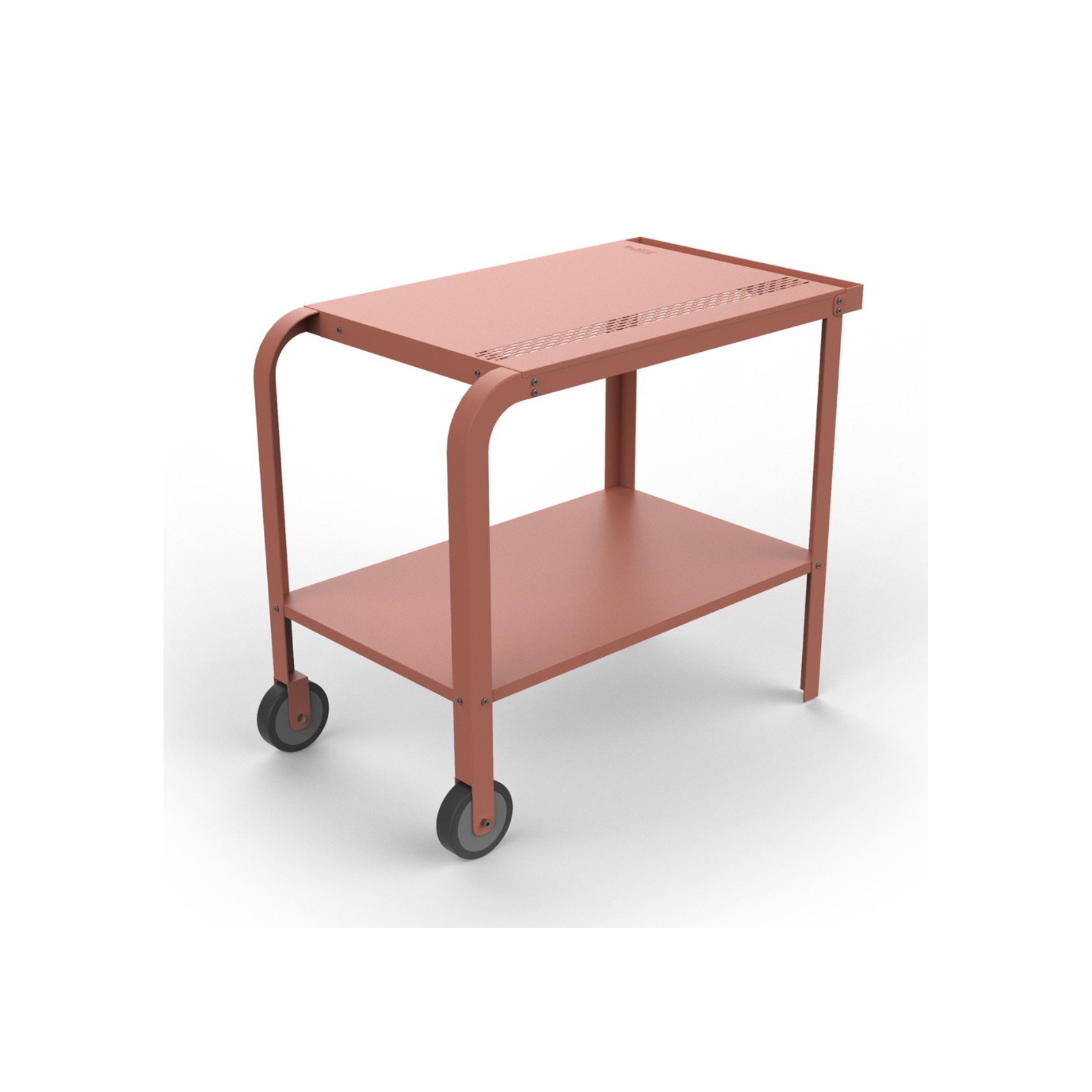 ZiiPa Vallone Garden Trolley with Shelf – Terracotta gallery detail image