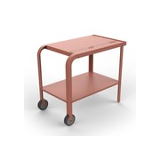 ZiiPa Vallone Garden Trolley with Shelf – Terracotta gallery detail image