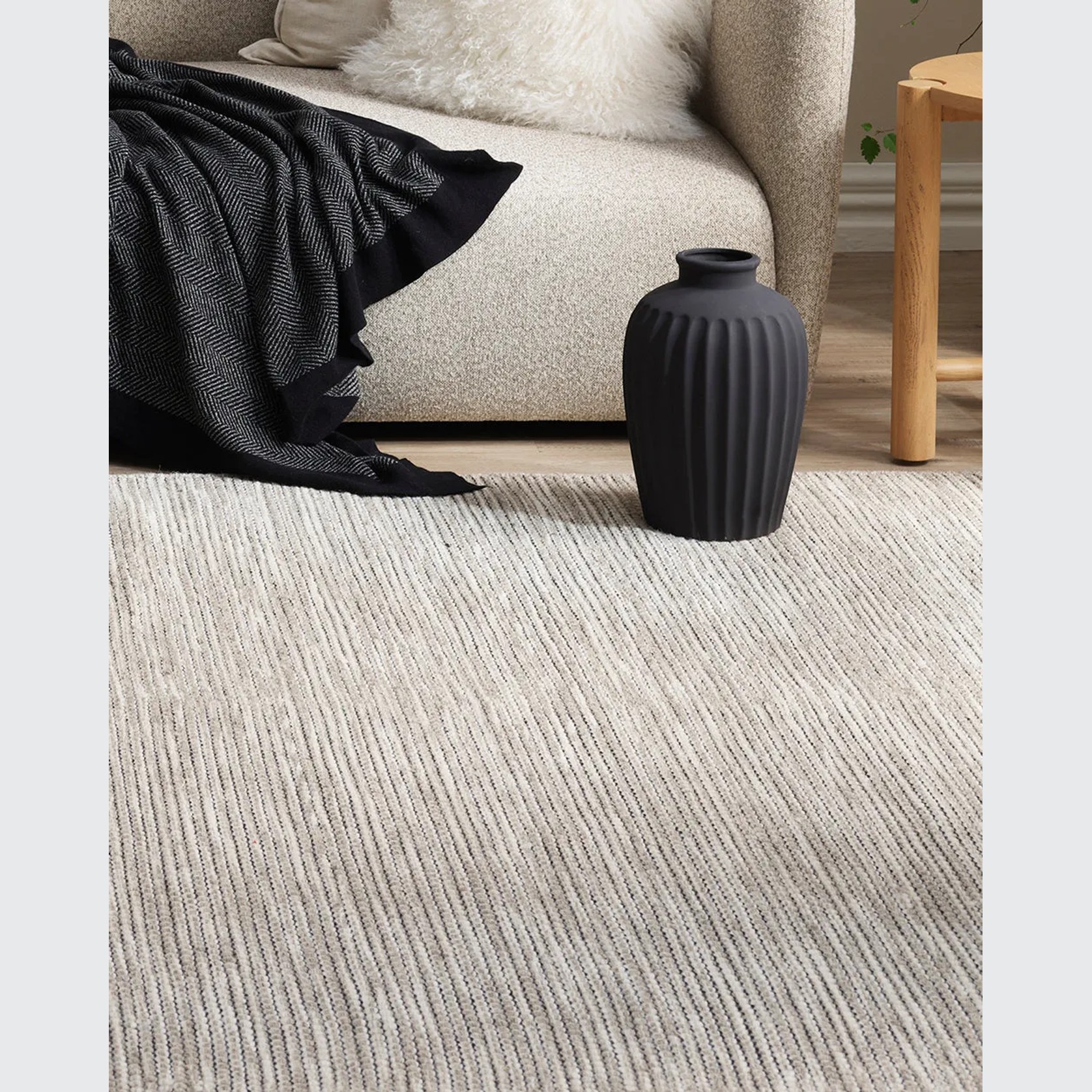Baya Abbas Floor Rug - Sandstone | Two Sizes gallery detail image