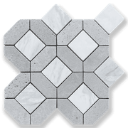Casablanca XL Selene & Volakas Tumbled Mosaic gallery detail image