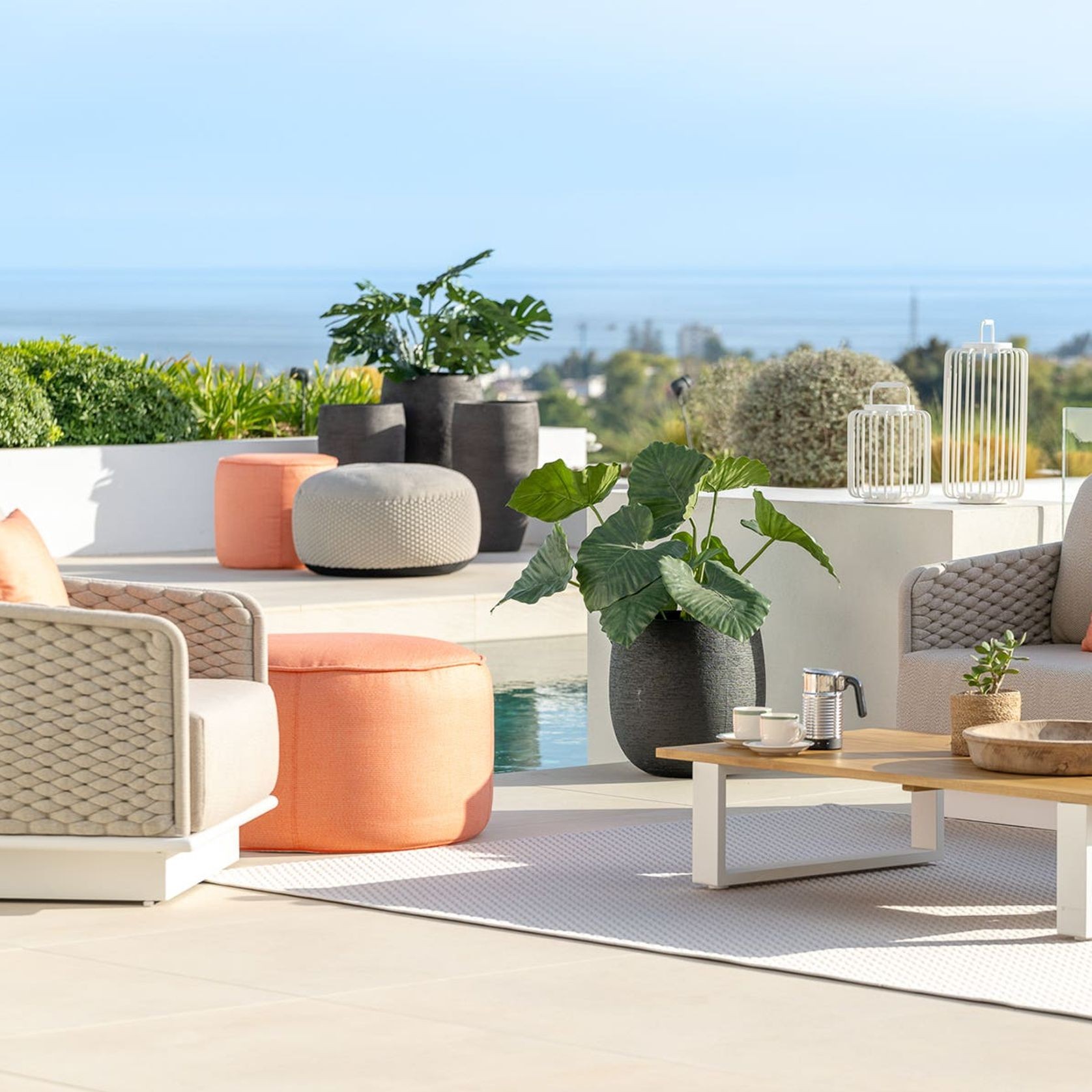 Acri 3pc Rope Outdoor Lounge Setting gallery detail image