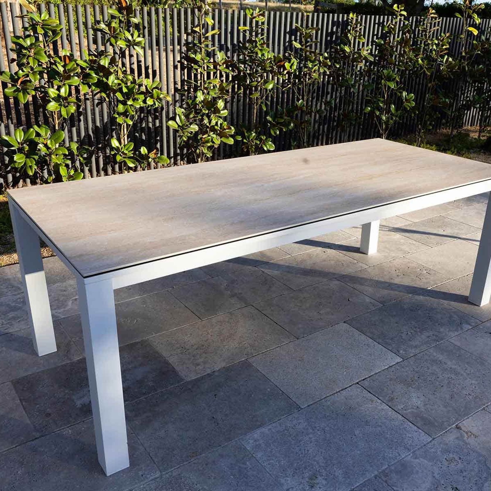 Adele Ceramic table with Balkoni Chairs 9pc gallery detail image