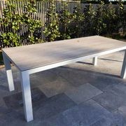 Adele Ceramic table with Balkoni Chairs 9pc gallery detail image