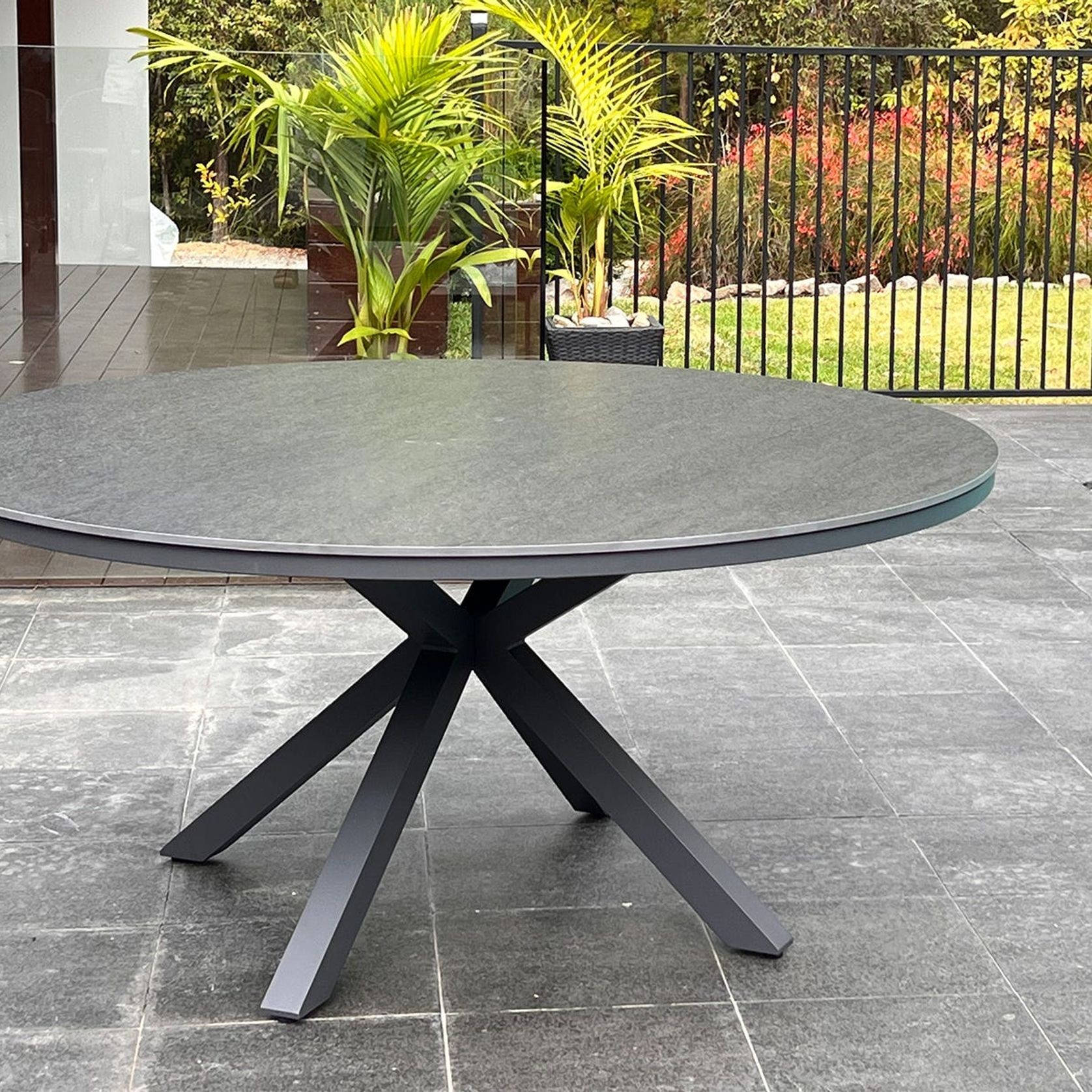 Adele Outdoor Ceramic Table- 160cm Round gallery detail image