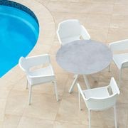 Adele Outdoor Ceramic Table - 100cm Round gallery detail image