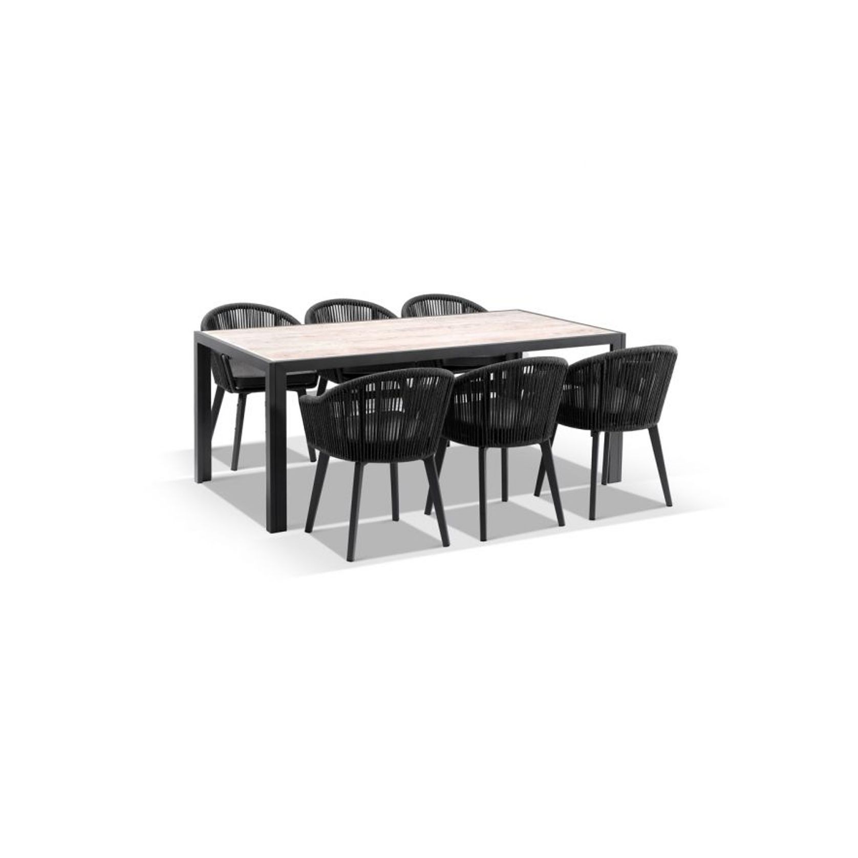 Alpine 6 Seater Dining Table & Chairs Set gallery detail image