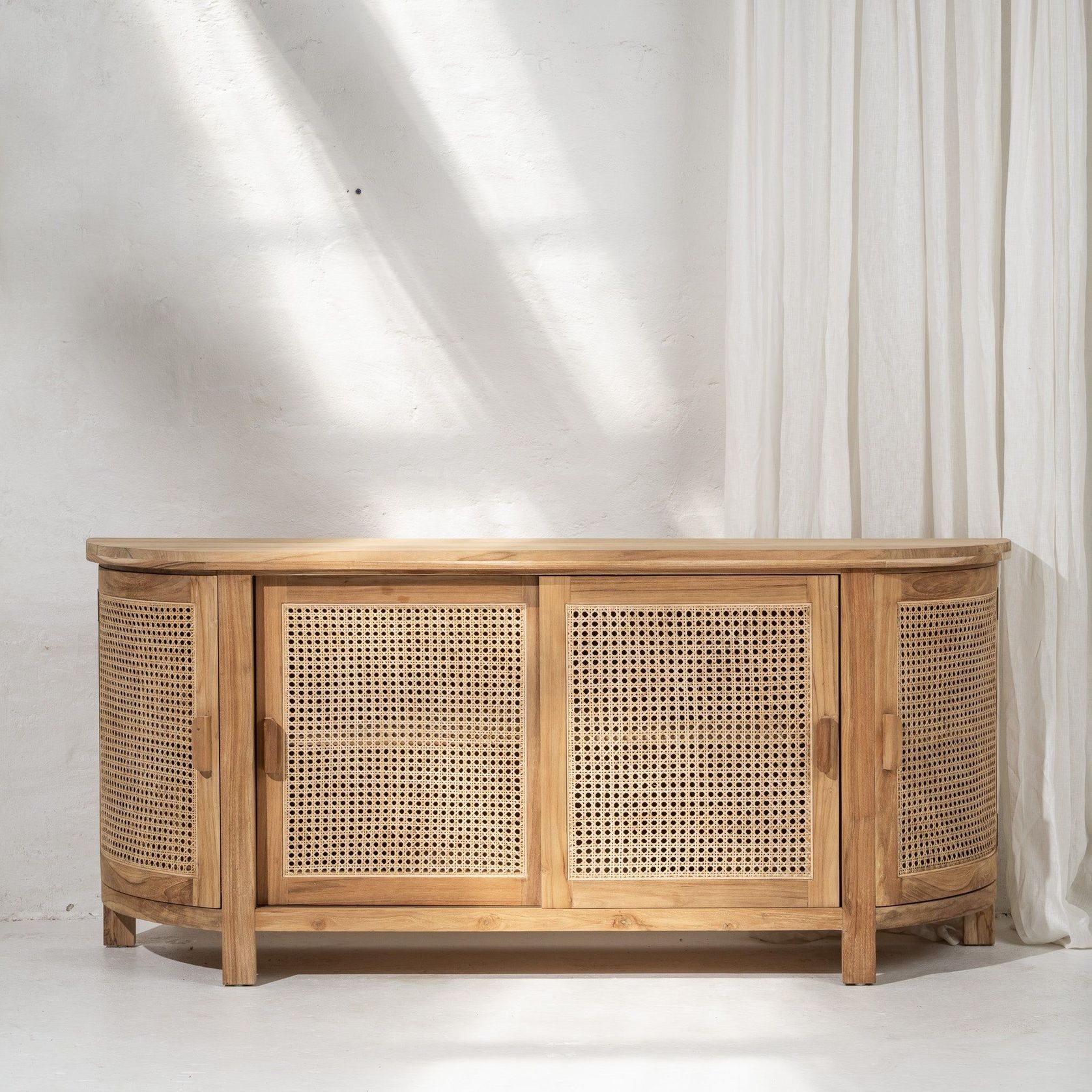 Altair Rattan Curved Console gallery detail image