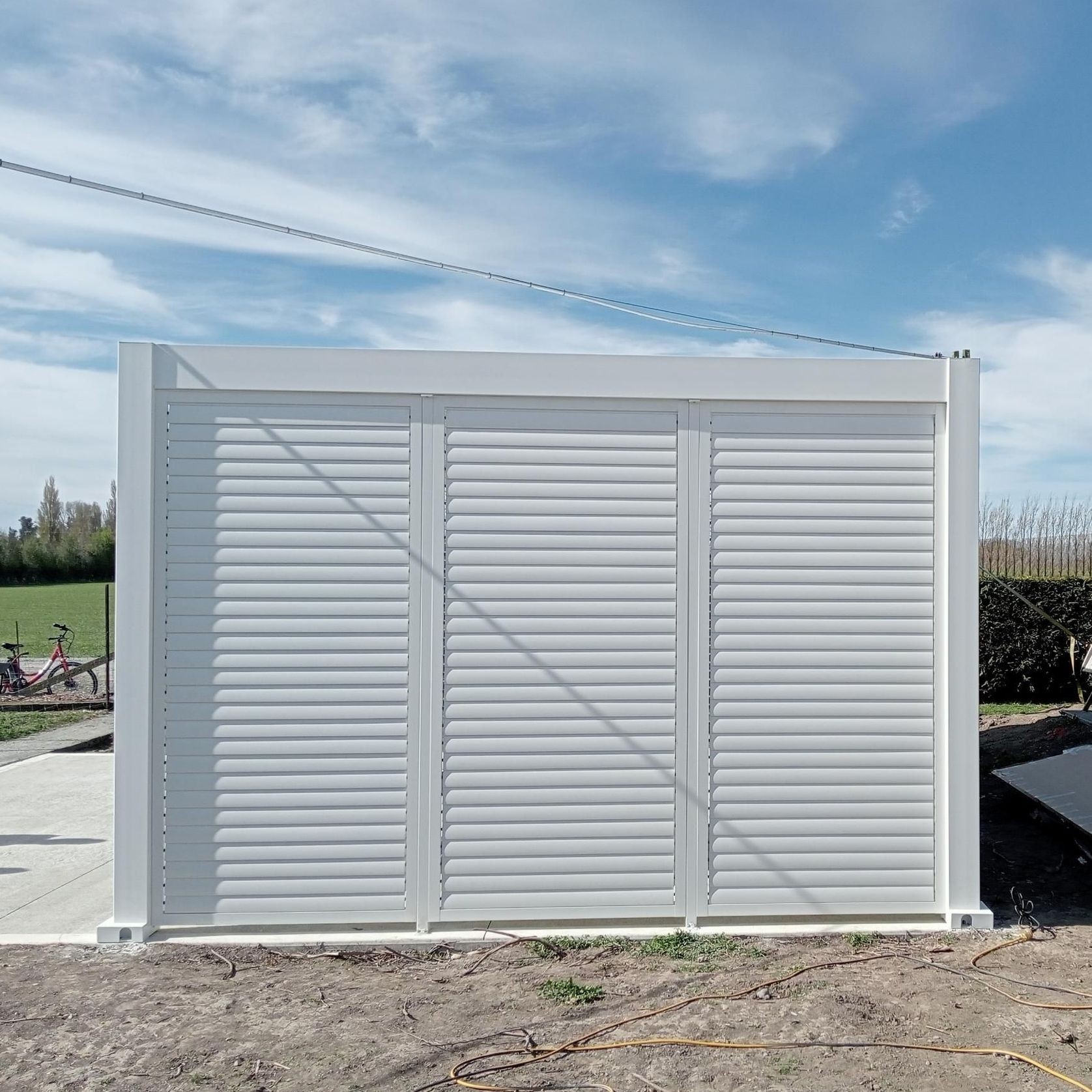 Baltic Freestanding Pergola Shutter Wall gallery detail image
