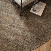 Baya Anchorage Round Floor Rug - Gravel gallery detail image
