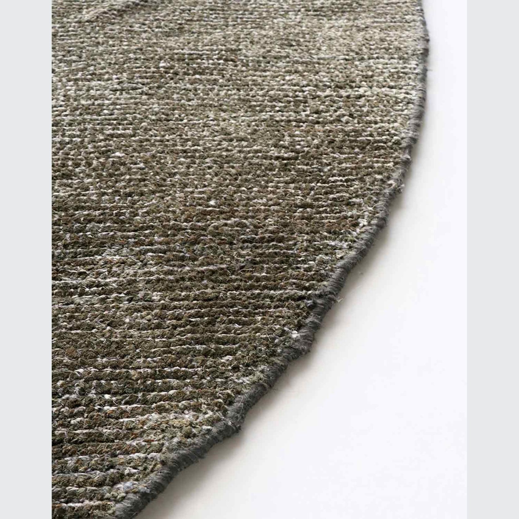 Baya Anchorage Round Floor Rug - Gravel gallery detail image