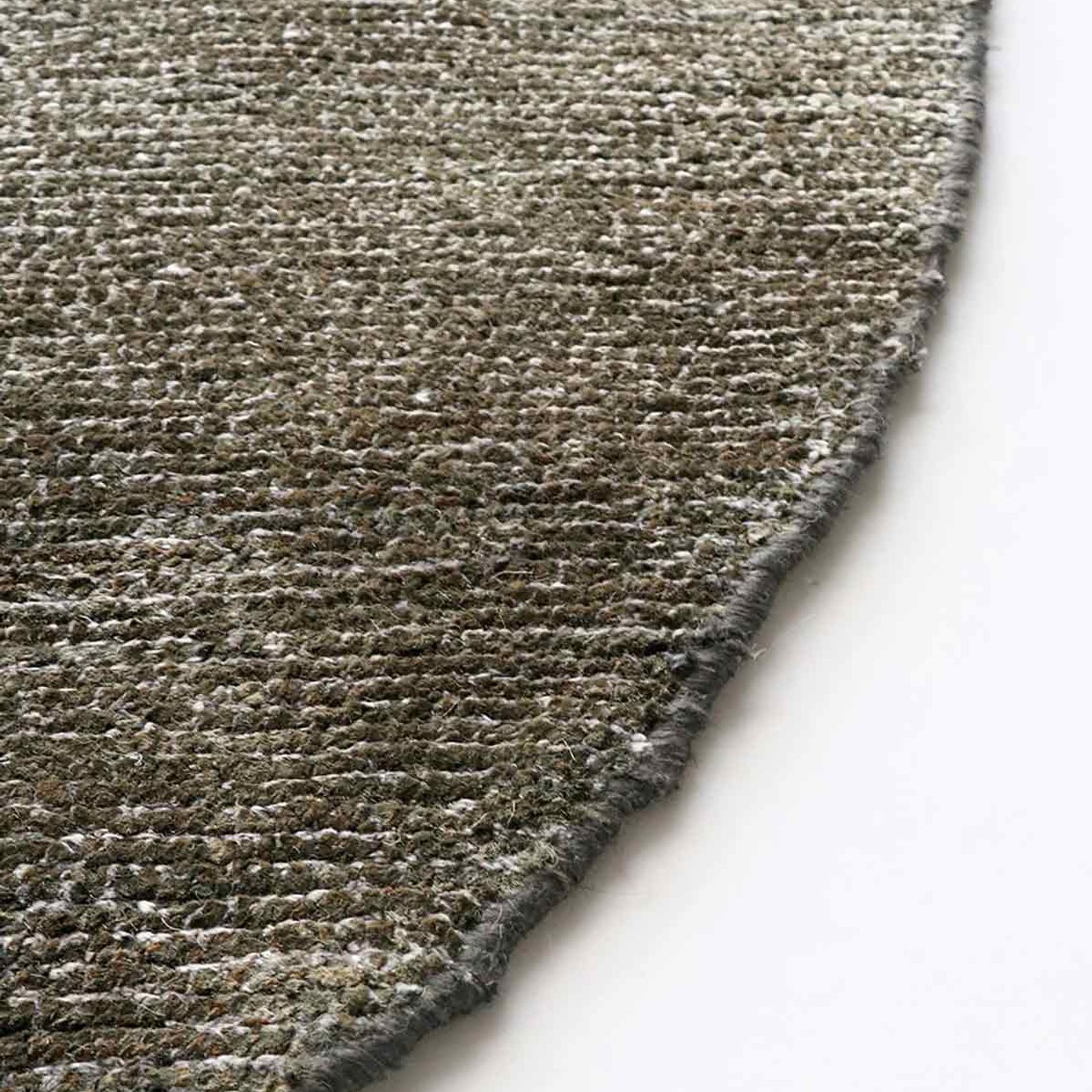 Baya Anchorage Round Floor Rug - Gravel gallery detail image