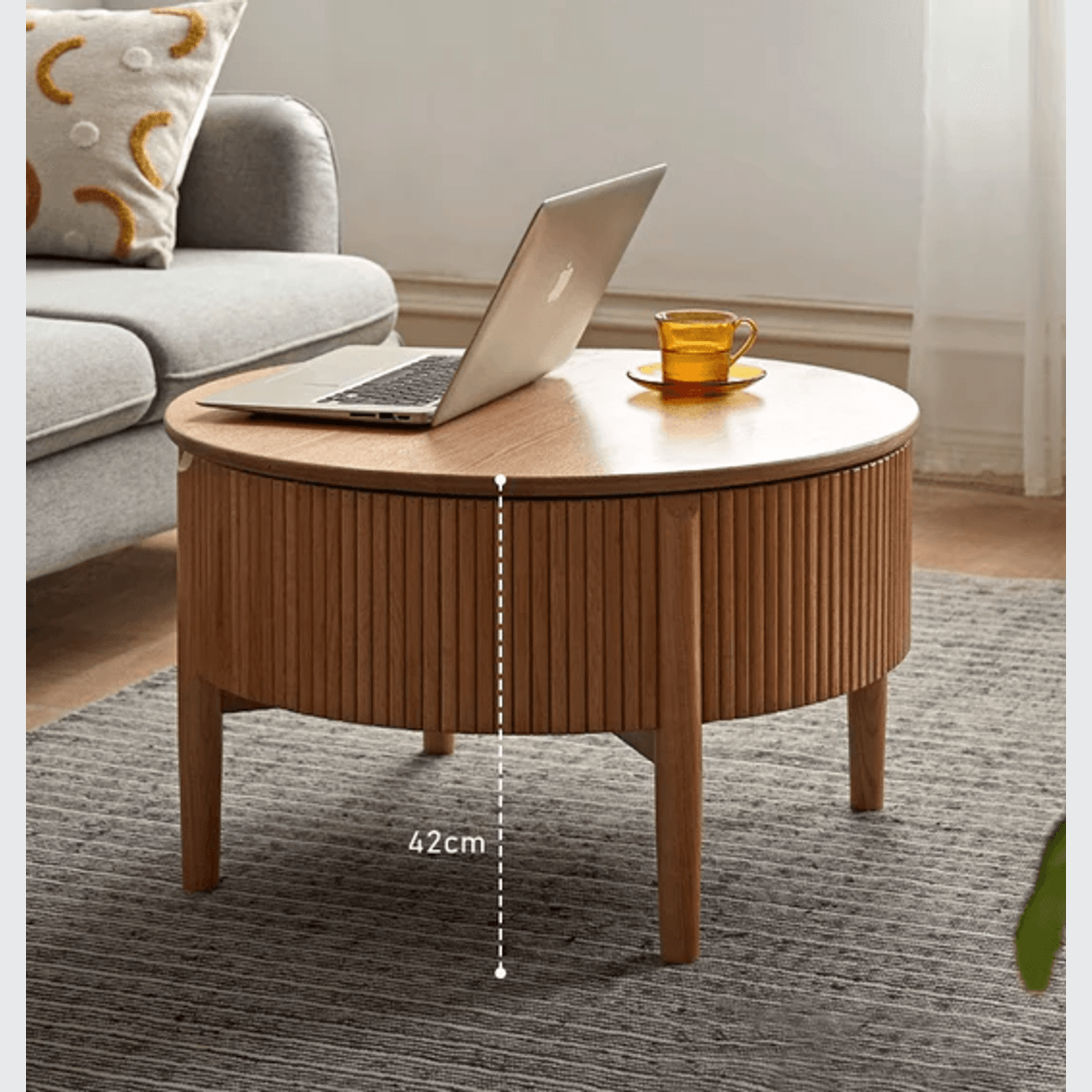 Anders Natural Solid Oak Coffee Table ArchiPro NZ