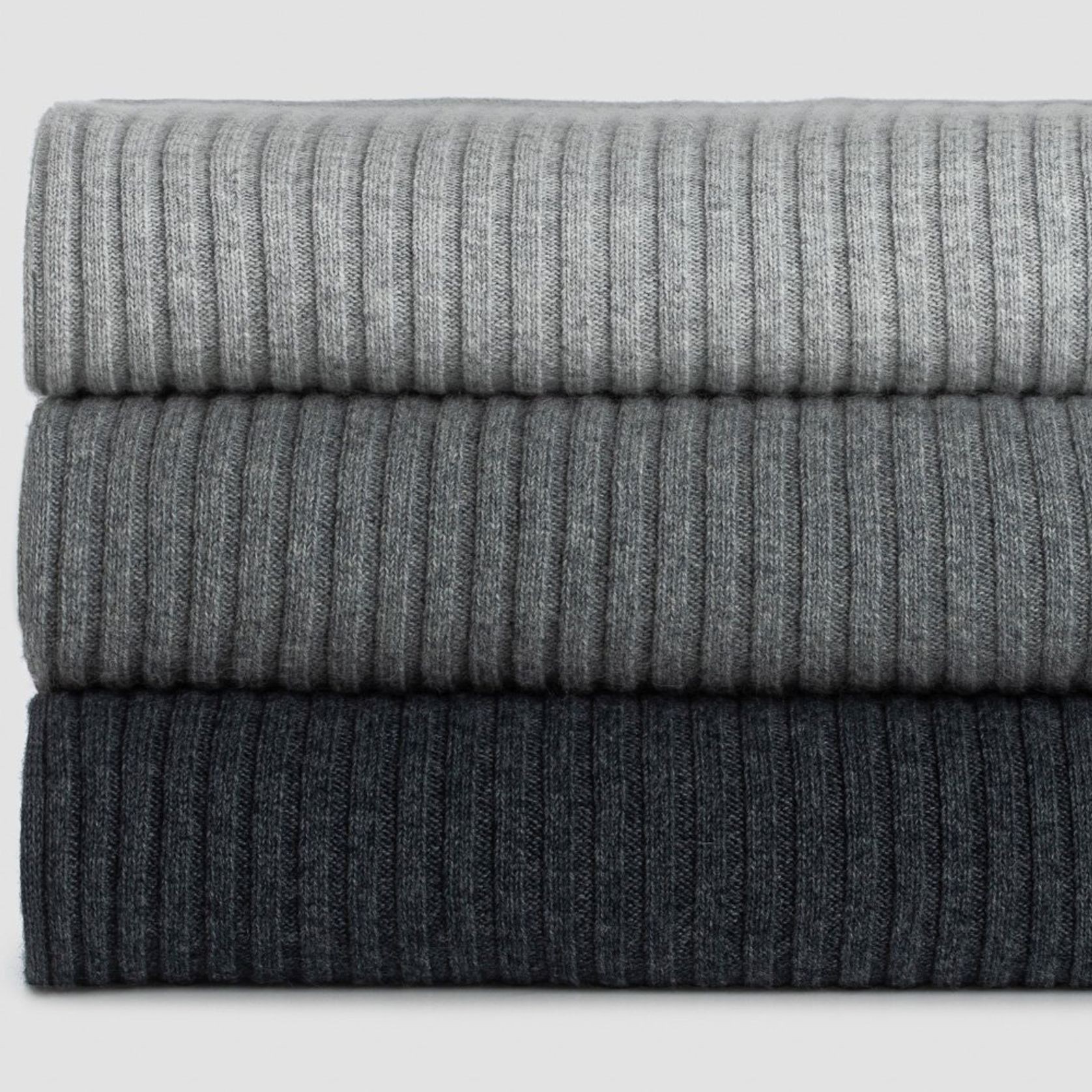 Wide Rib Angora & Merino Wool Blankets gallery detail image