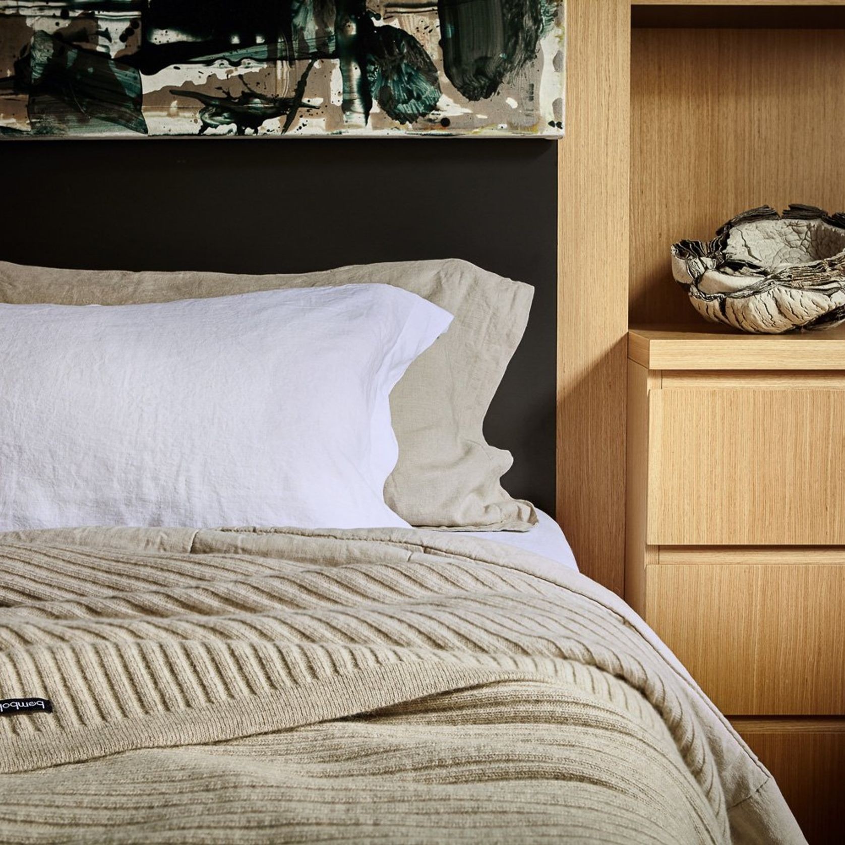 Wide Rib Angora & Merino Wool Blankets gallery detail image