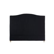 Annabel Linen Headboard In Black - Queen gallery detail image