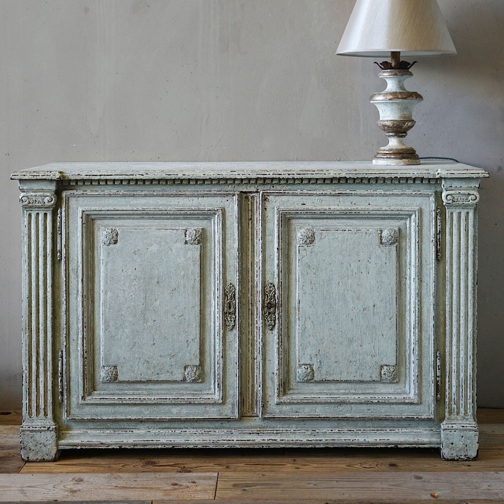 French Louis XVI Painted Sideboard gallery detail image