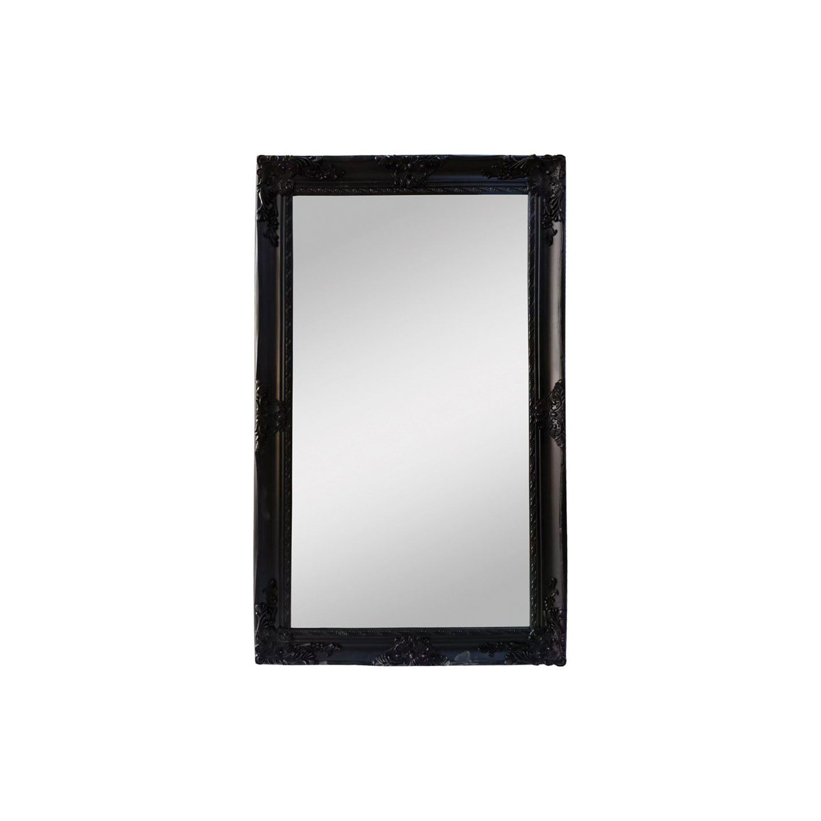 Antique Ornate Leaner Mirror Black ArchiPro NZ