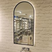 Solace Arch Black Framed LED Mirror 450X900MM gallery detail image