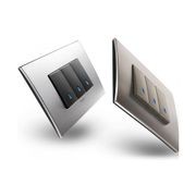 Vimar Eikon Arke Light Switches | Aluminium gallery detail image