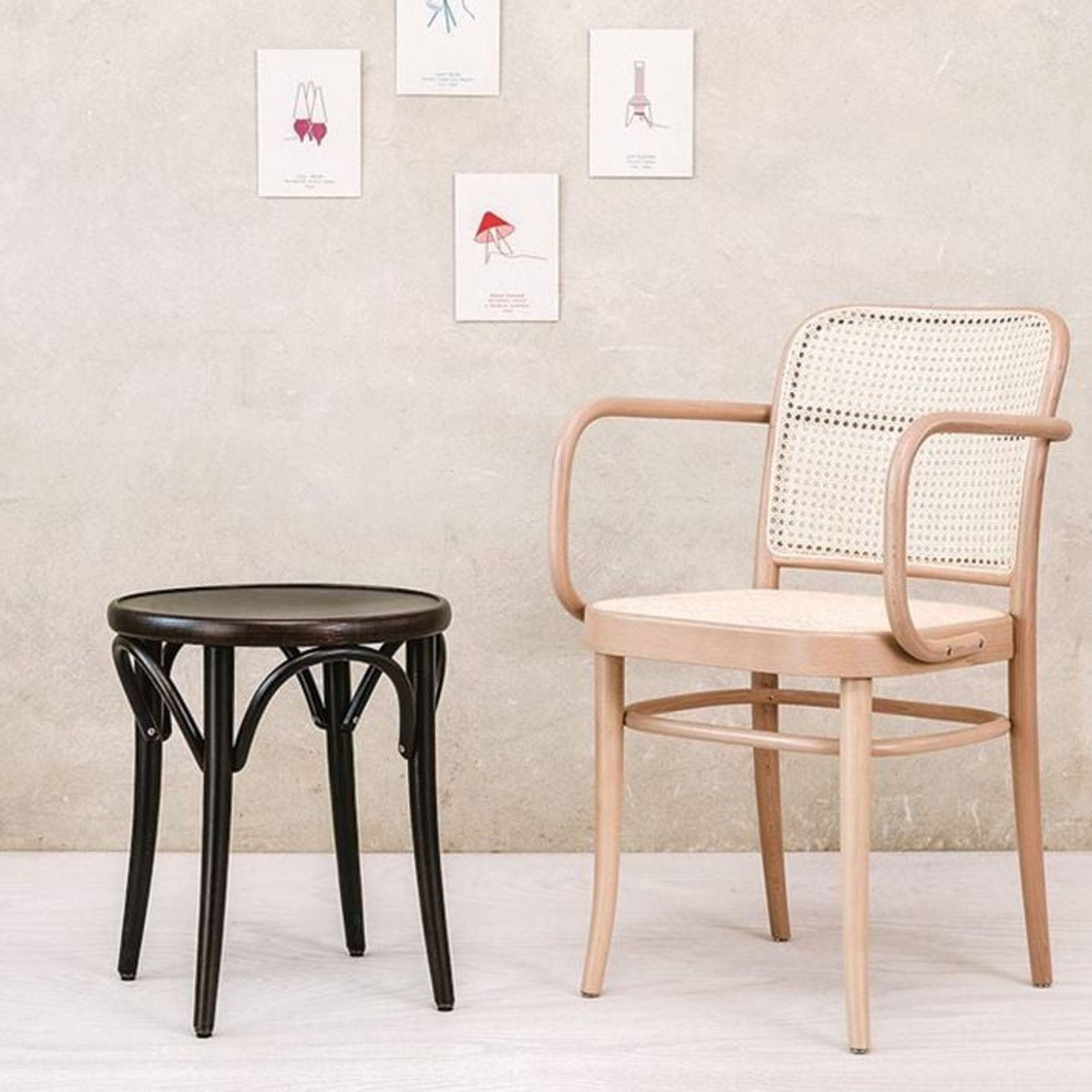 811 Hoffmann Armchair - Natural - by TON gallery detail image