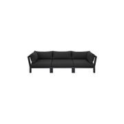 Newport Aluminium Outdoor Armless Sofa Set - 3PCS gallery detail image