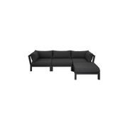 Newport Aluminium Outdoor Armless Sofa Set - 4 Seat gallery detail image