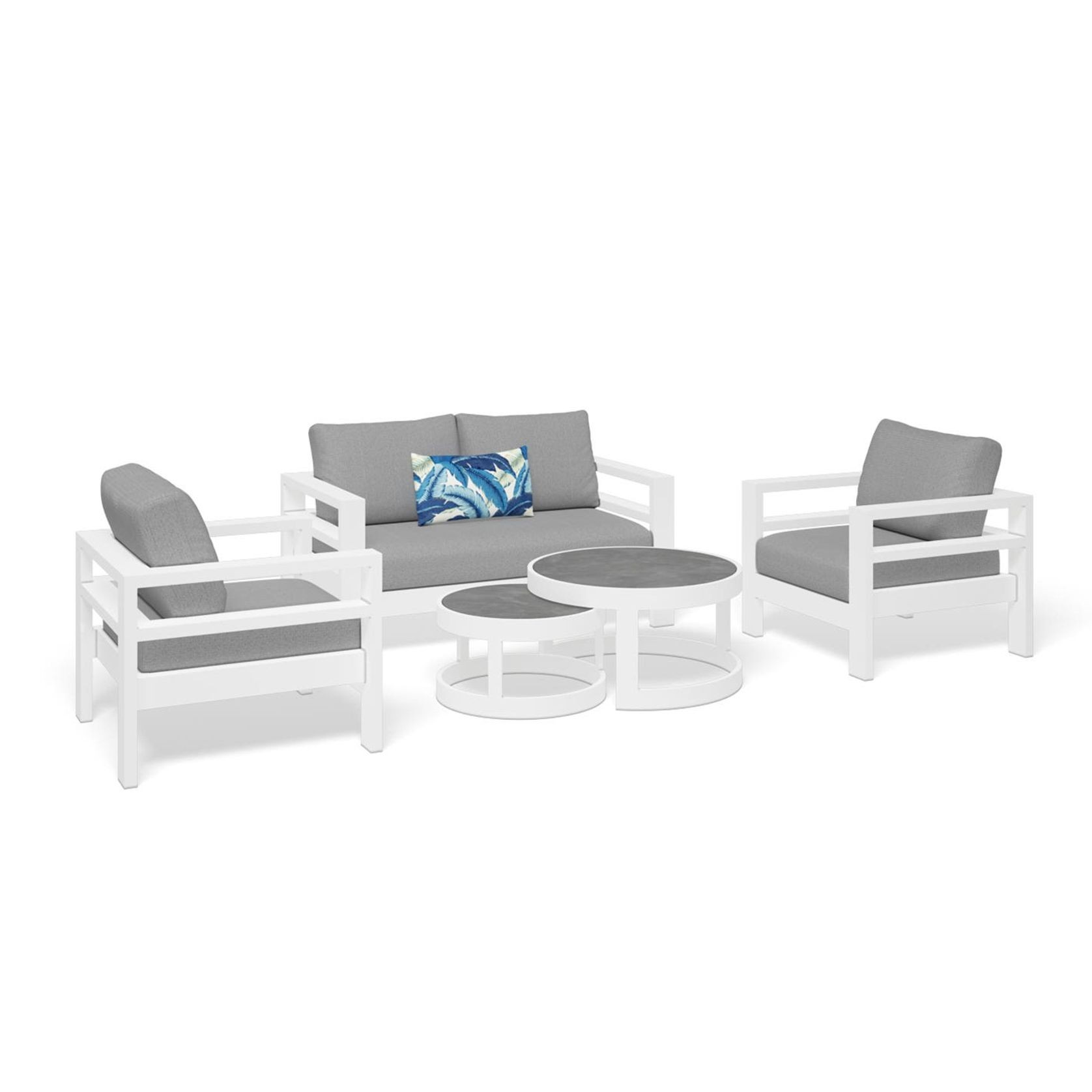 Aspen 4pc Outdoor Aluminium Lounge Setting gallery detail image