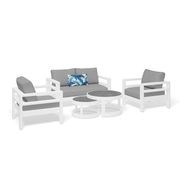 Aspen 4pc Outdoor Aluminium Lounge Setting gallery detail image