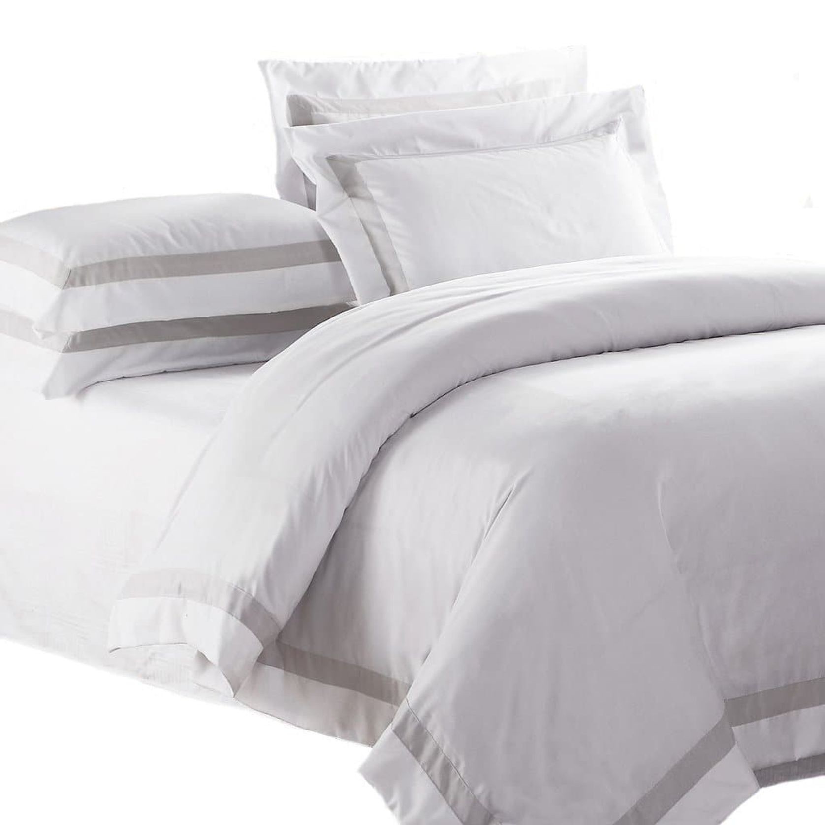 Ava Collection | Quilt Cover Set | Sand Trim - Queen gallery detail image
