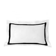 Ava Collection Standard Pillowcase Set - Black Trim gallery detail image