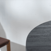 Avus Round Table in Black gallery detail image