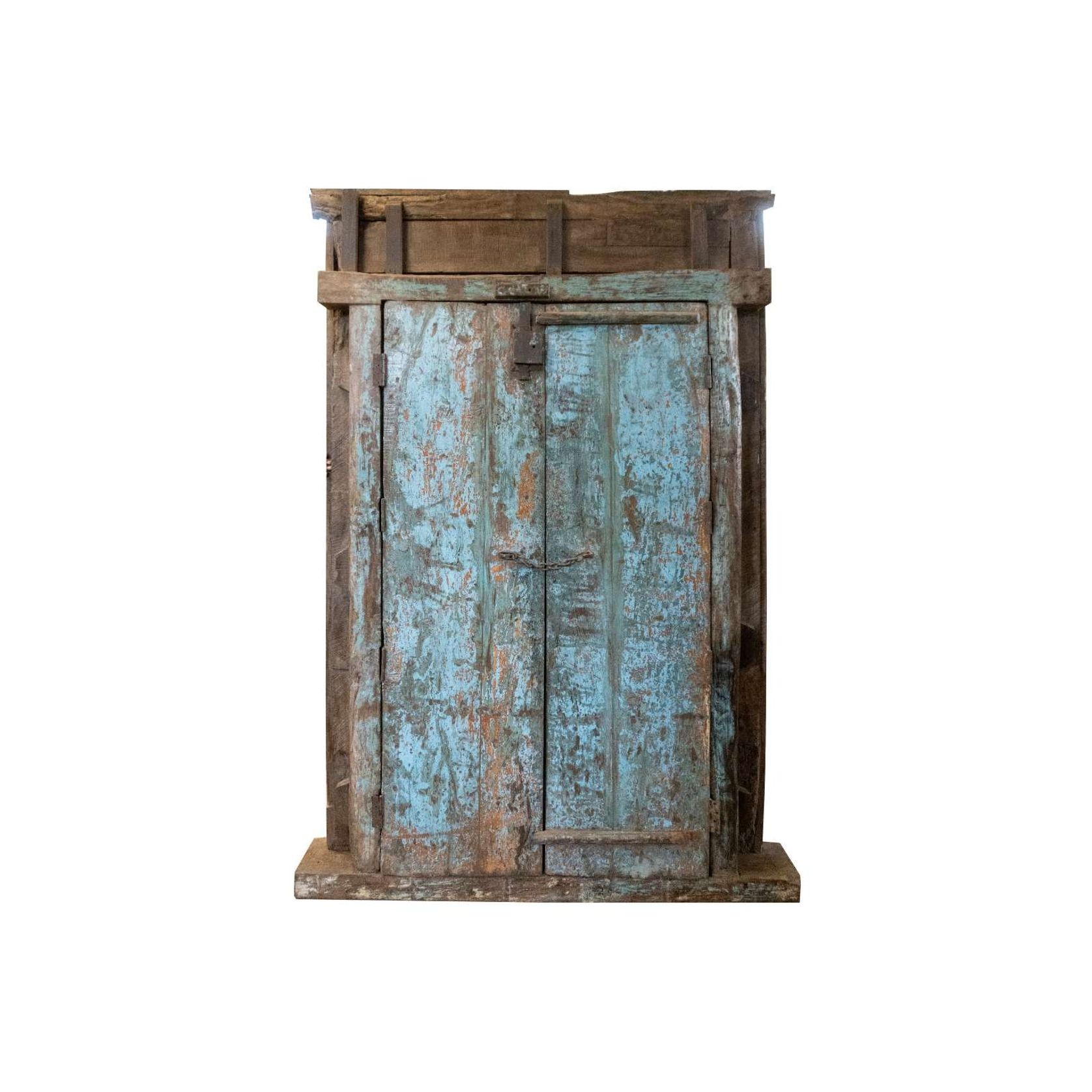 Vintage Teak Door - Blue gallery detail image