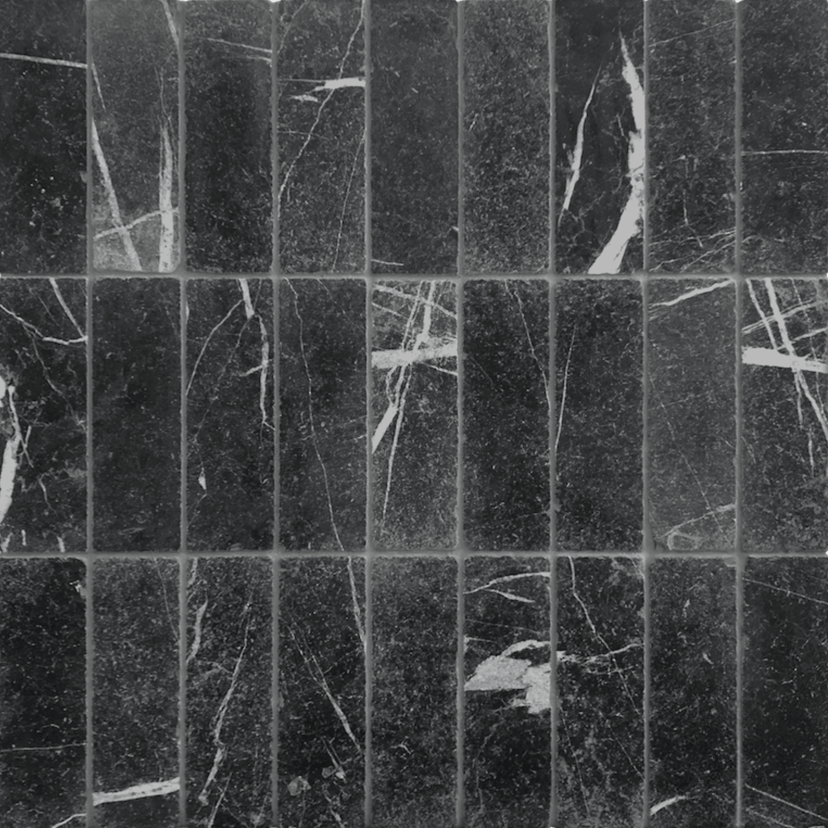 Nero Marquina Tumbled Tile 200x65mm gallery detail image